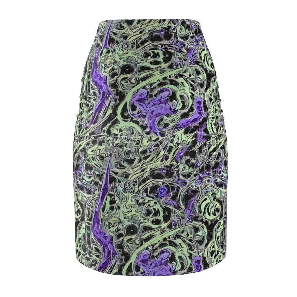Psychic Vortex on Pencil Skirt — Back