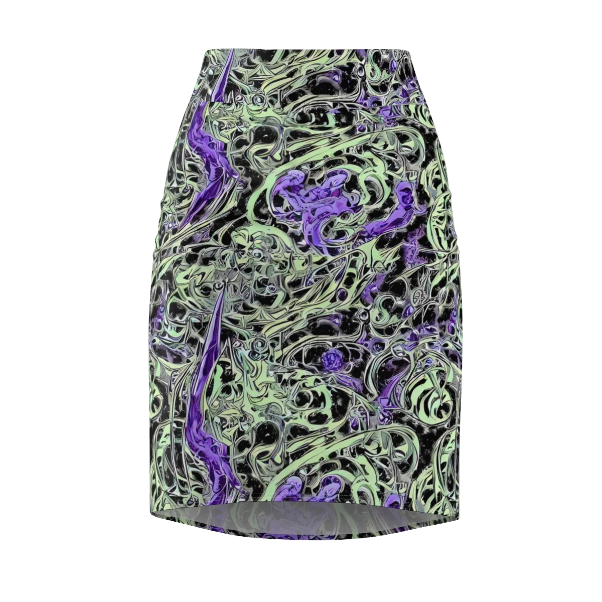 Psychic Vortex on Pencil Skirt — Front