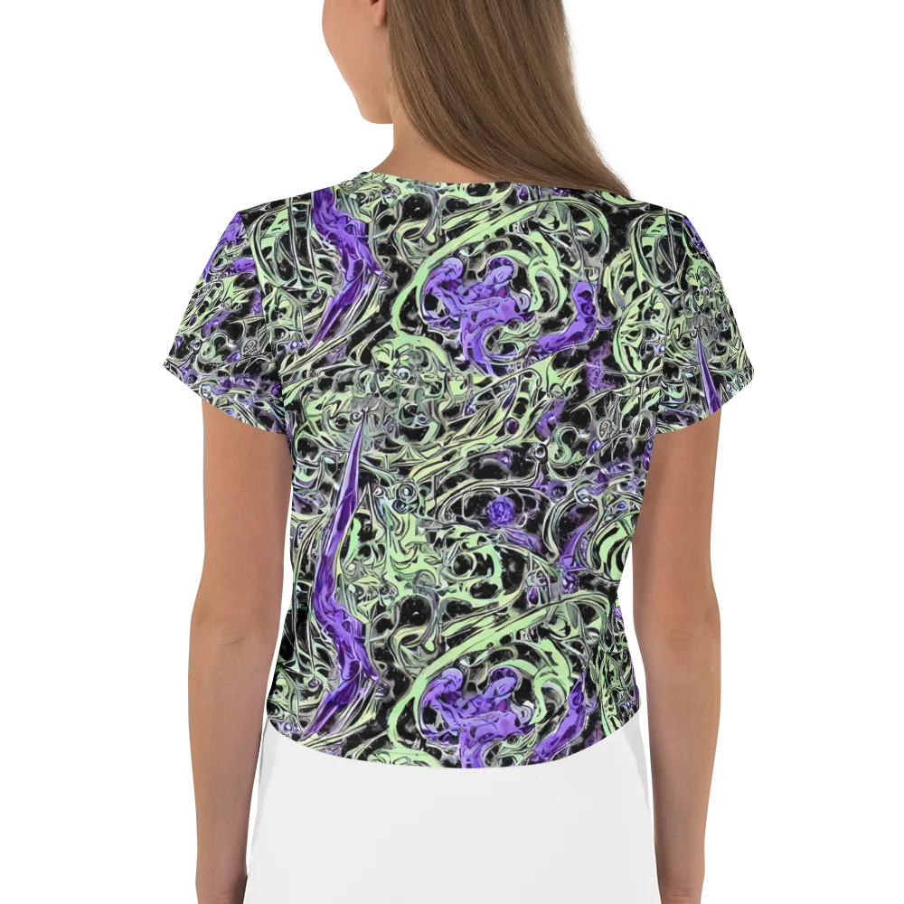 Psychic Vortex on Crop Tee — Back
