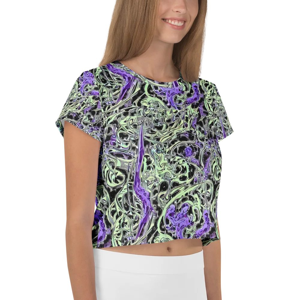 Psychic Vortex on Crop Tee — Right
