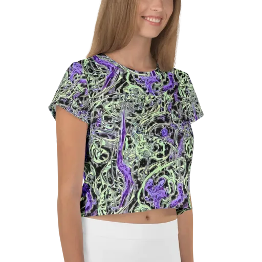 Psychic Vortex on a Crop Tee