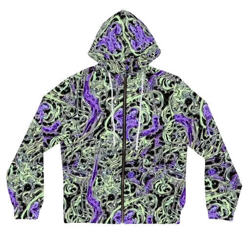 Psychic Vortex on a Women's Full-Zip Hoodie