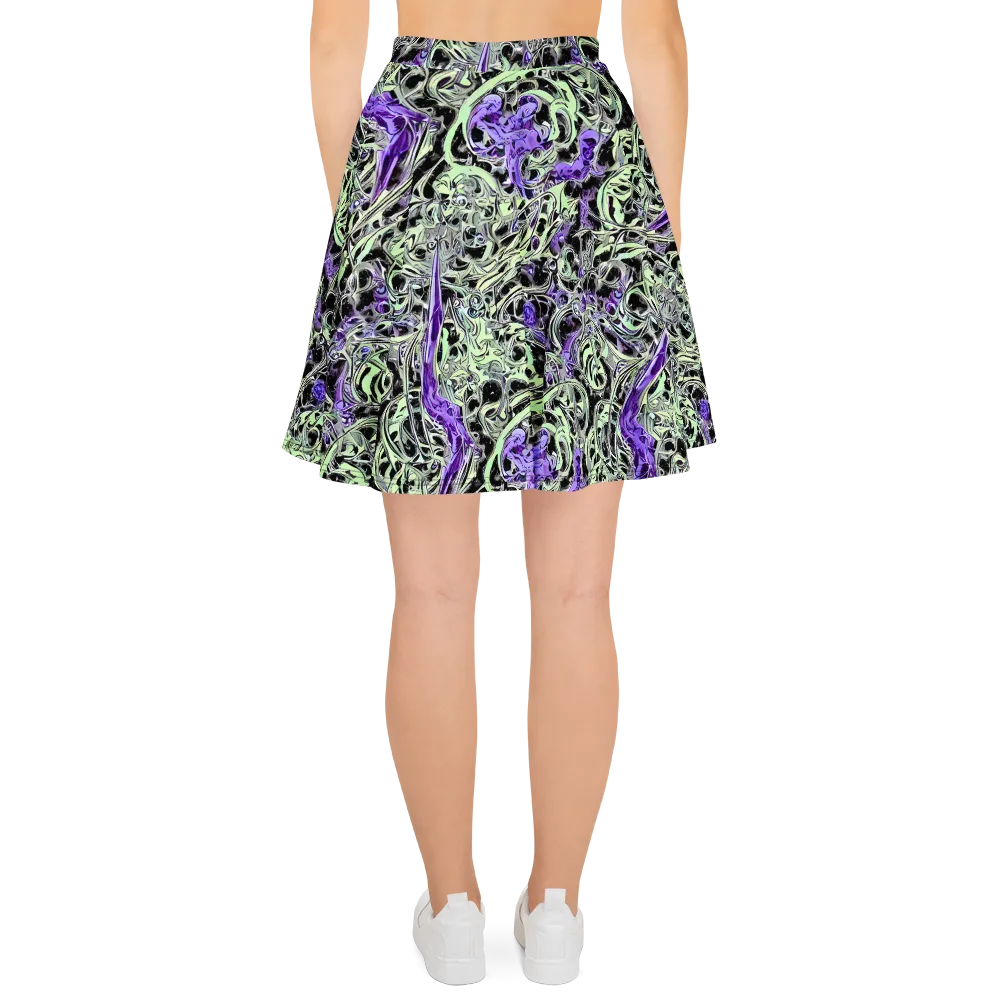 Psychic Vortex on Skater Skirt — Back