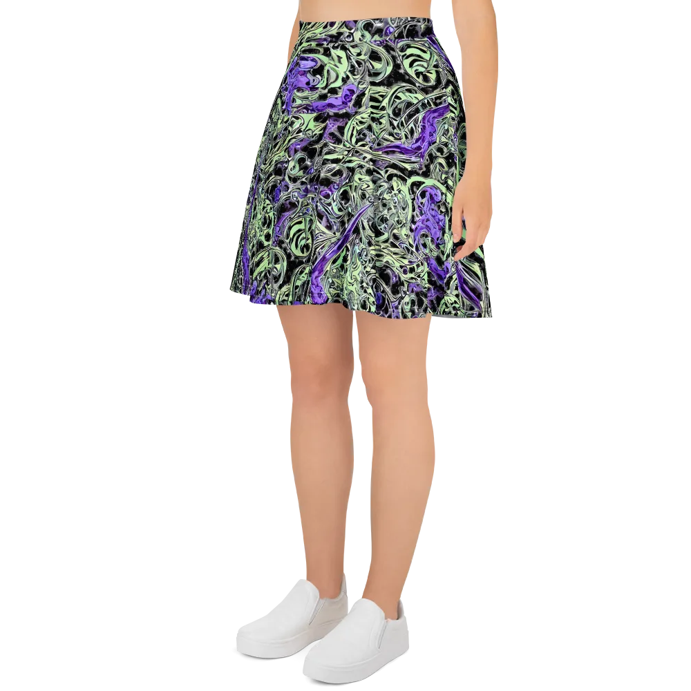 Psychic Vortex on Skater Skirt — Left