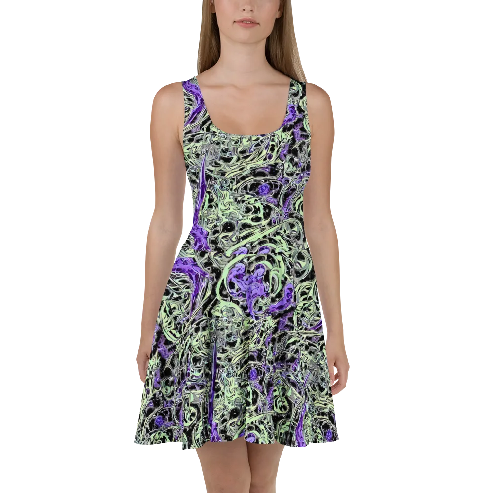 Psychic Vortex on Skater Dress — Front