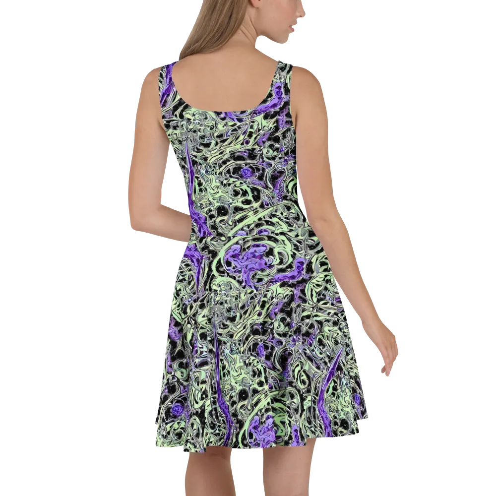 Psychic Vortex on Skater Dress — Back