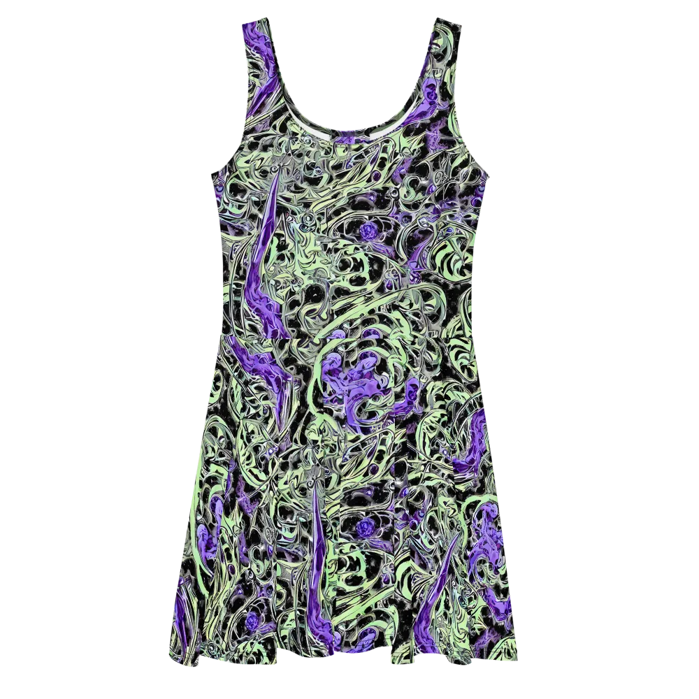 Psychic Vortex on Skater Dress — Front