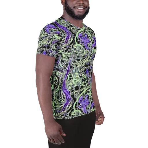 Psychic Vortex on a Men's Athletic T-Shirt