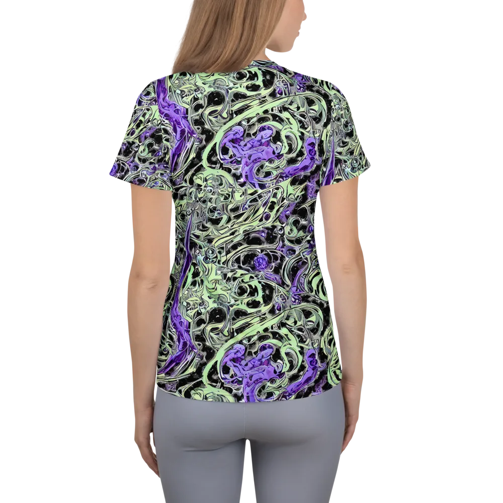Psychic Vortex on Women's Athletic T-Shirt — Back