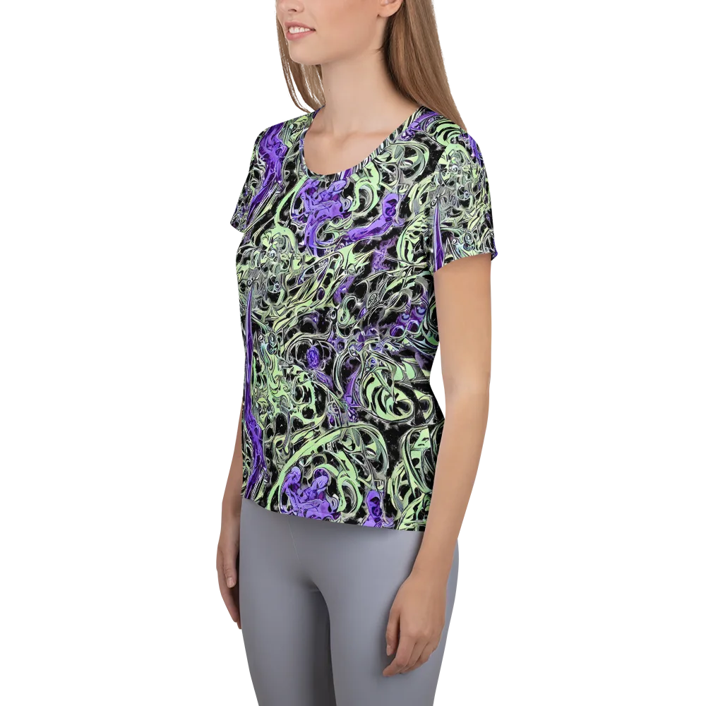 Psychic Vortex on Women's Athletic T-Shirt — Left