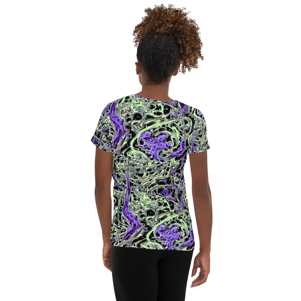 Psychic Vortex on Women's Athletic T-Shirt — Back