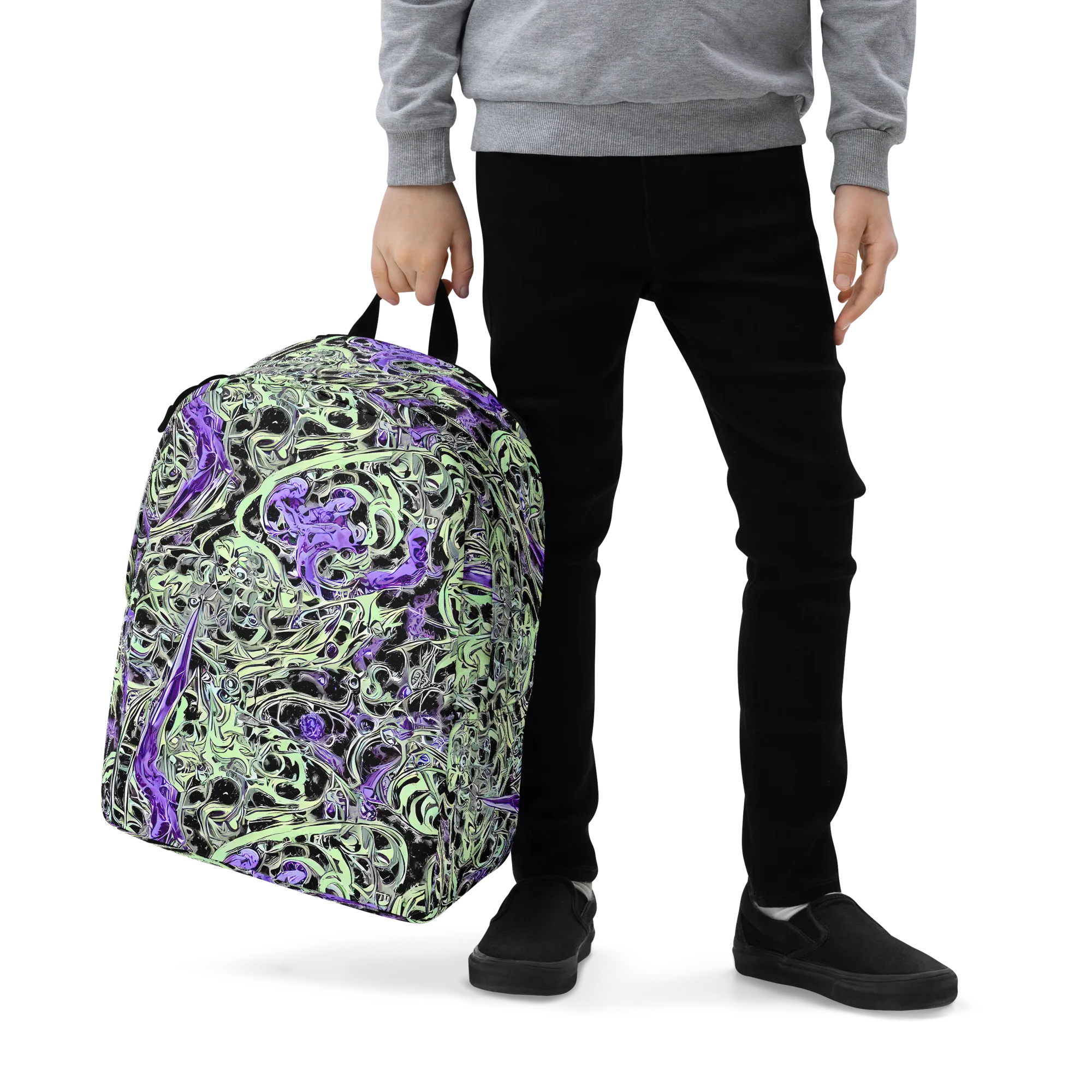 Psychic Vortex on Minimalist Backpack — Zoomed-in