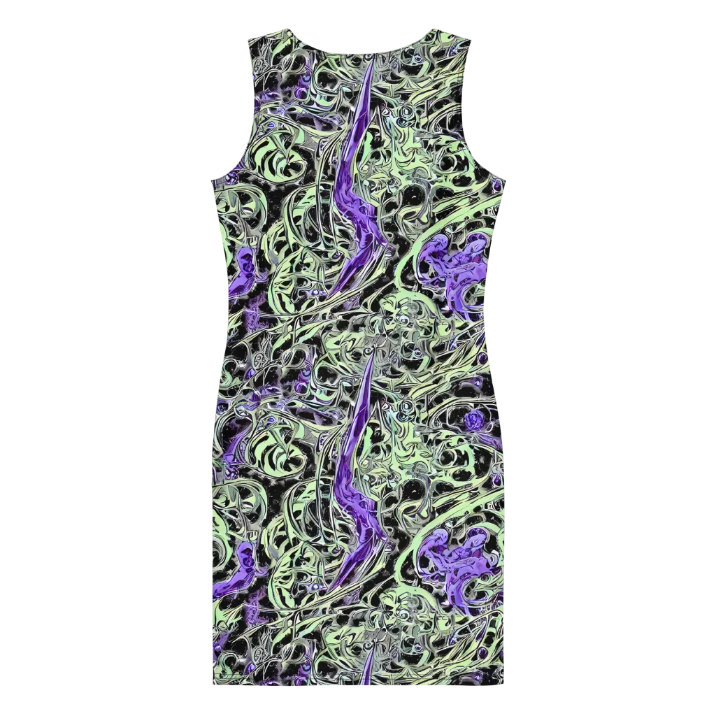 Psychic Vortex on Bodycon Dress — Back