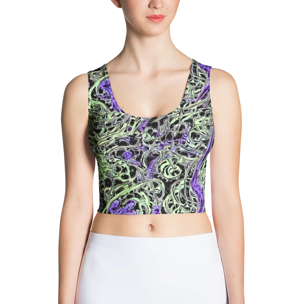 Psychic Vortex on Crop Top — Front