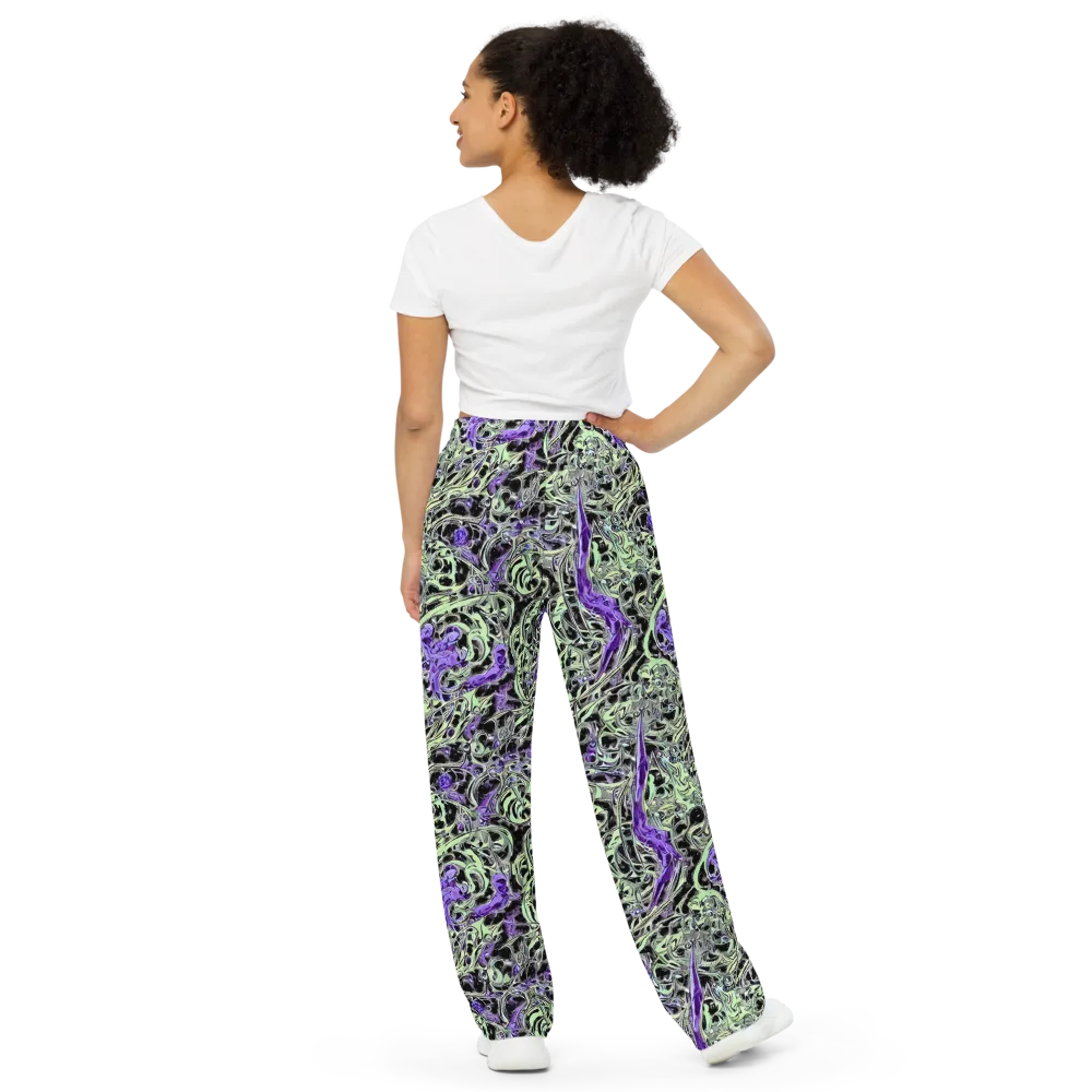 Psychic Vortex on Wide-Leg Pants — Back