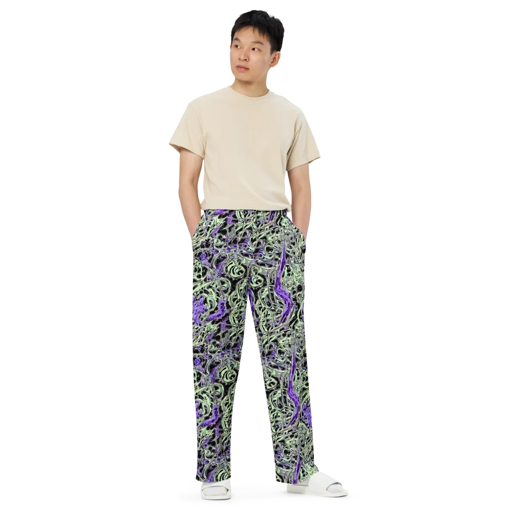 Psychic Vortex on Wide-Leg Pants — Front
