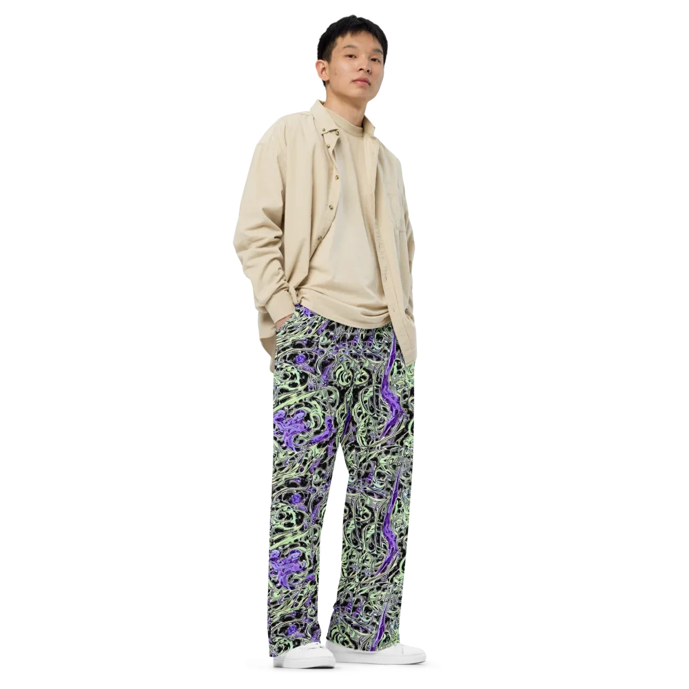 Psychic Vortex on Wide-Leg Pants — Right Front