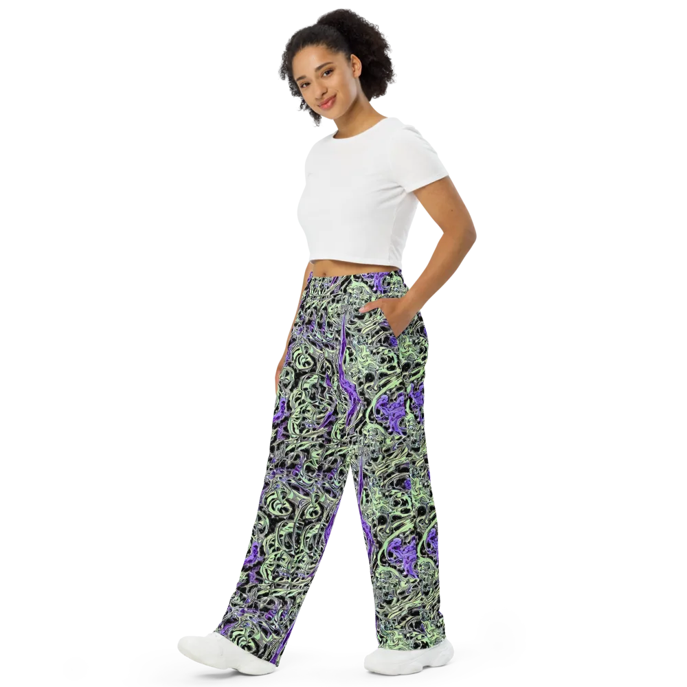 Psychic Vortex on Wide-Leg Pants — Left Front