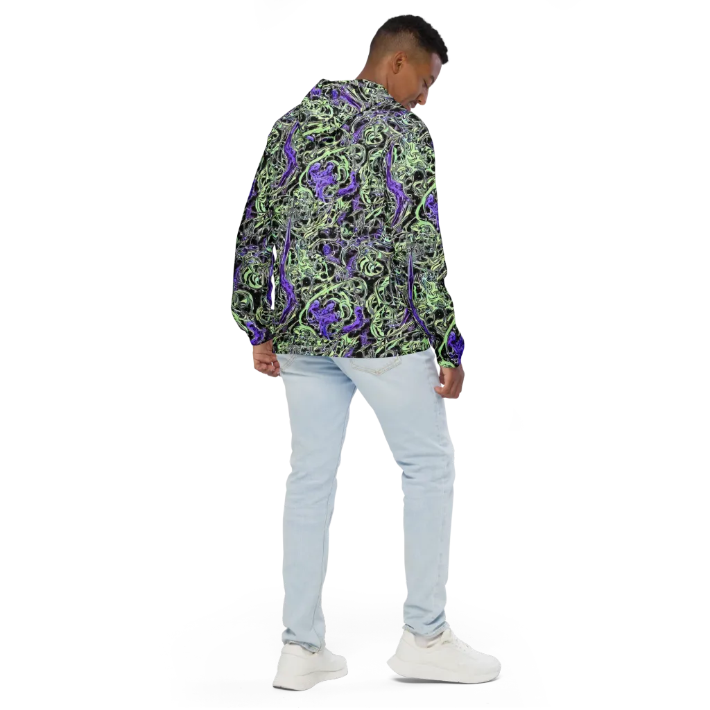 Psychic Vortex on Men's Windbreaker — Back