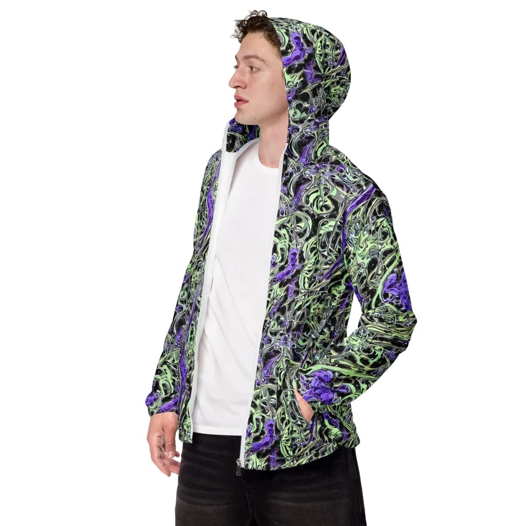 Psychic Vortex on Men's Windbreaker — Left Front
