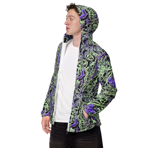 Psychic Vortex on a Men's Windbreaker