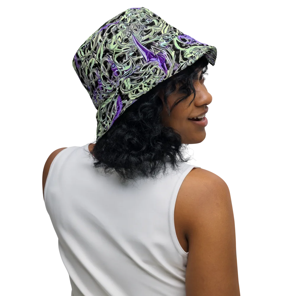 Psychic Vortex on Reversible Bucket Hat — Right Outside