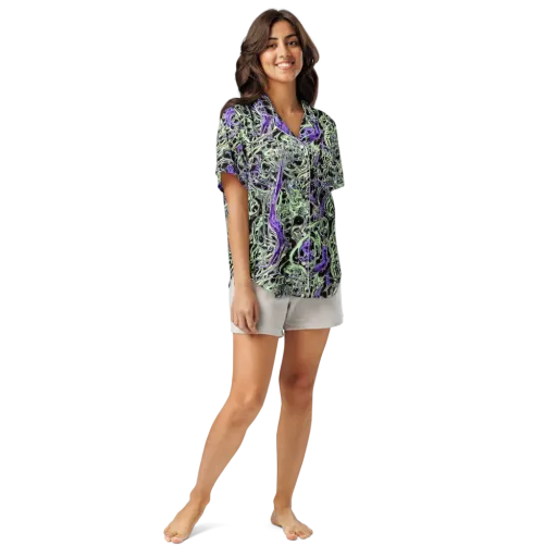 Psychic Vortex on a Women's Short Sleeve Pajama Top