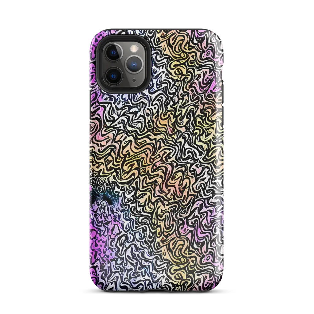 Neon Marbled Muse on Tough Case for iPhone® — Front