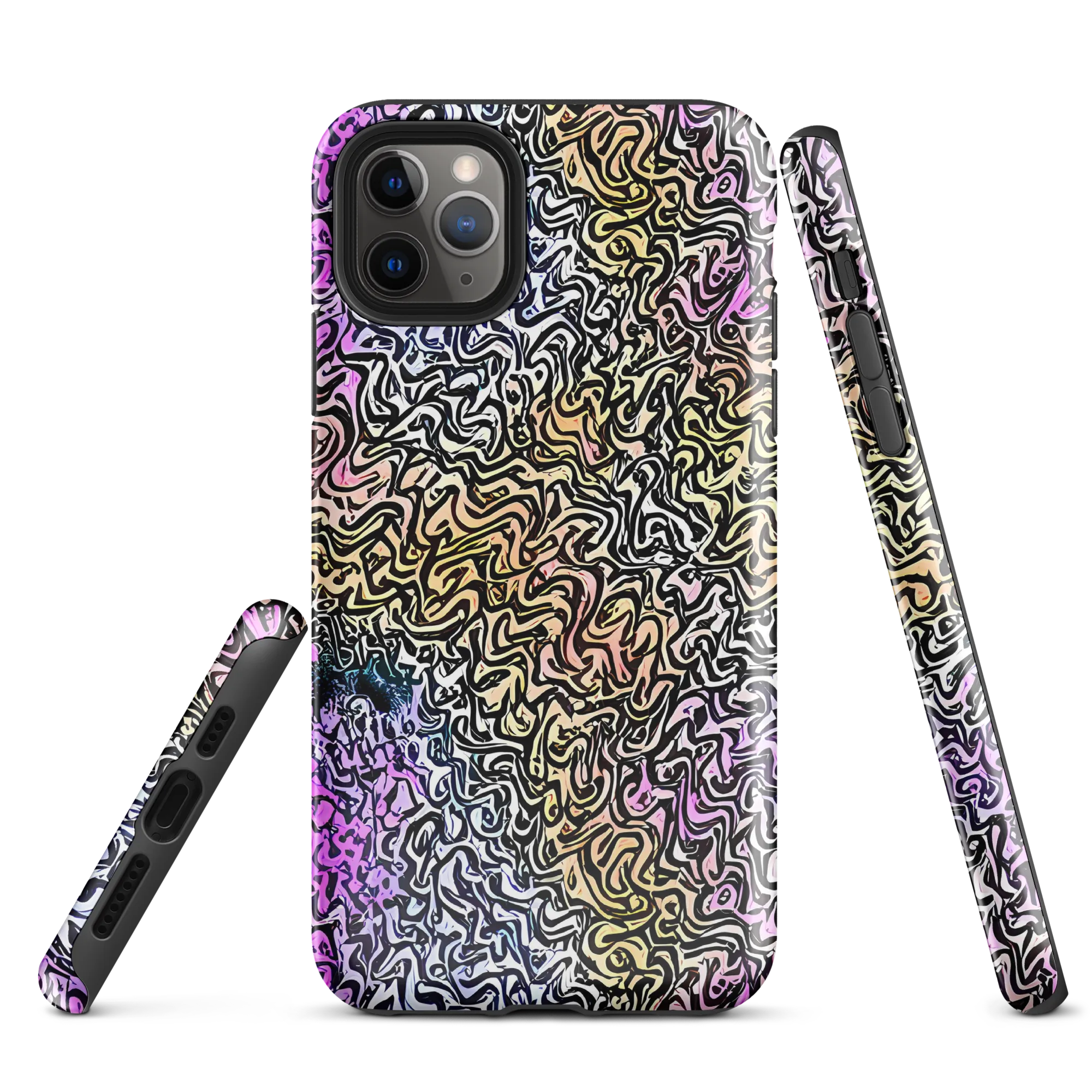 Neon Marbled Muse on Tough Case for iPhone® — Front
