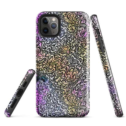 Neon Marbled Muse on a Tough Case for iPhone®