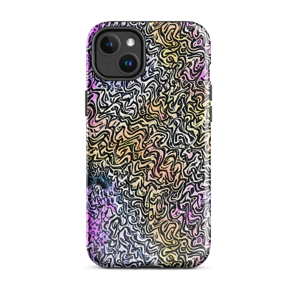 Neon Marbled Muse on MagSafe Tough Case for iPhone® — Front
