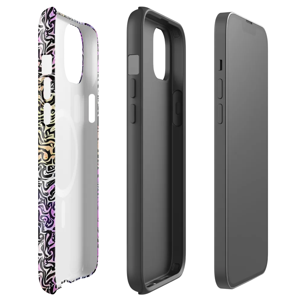 Neon Marbled Muse on MagSafe Tough Case for iPhone® — Front
