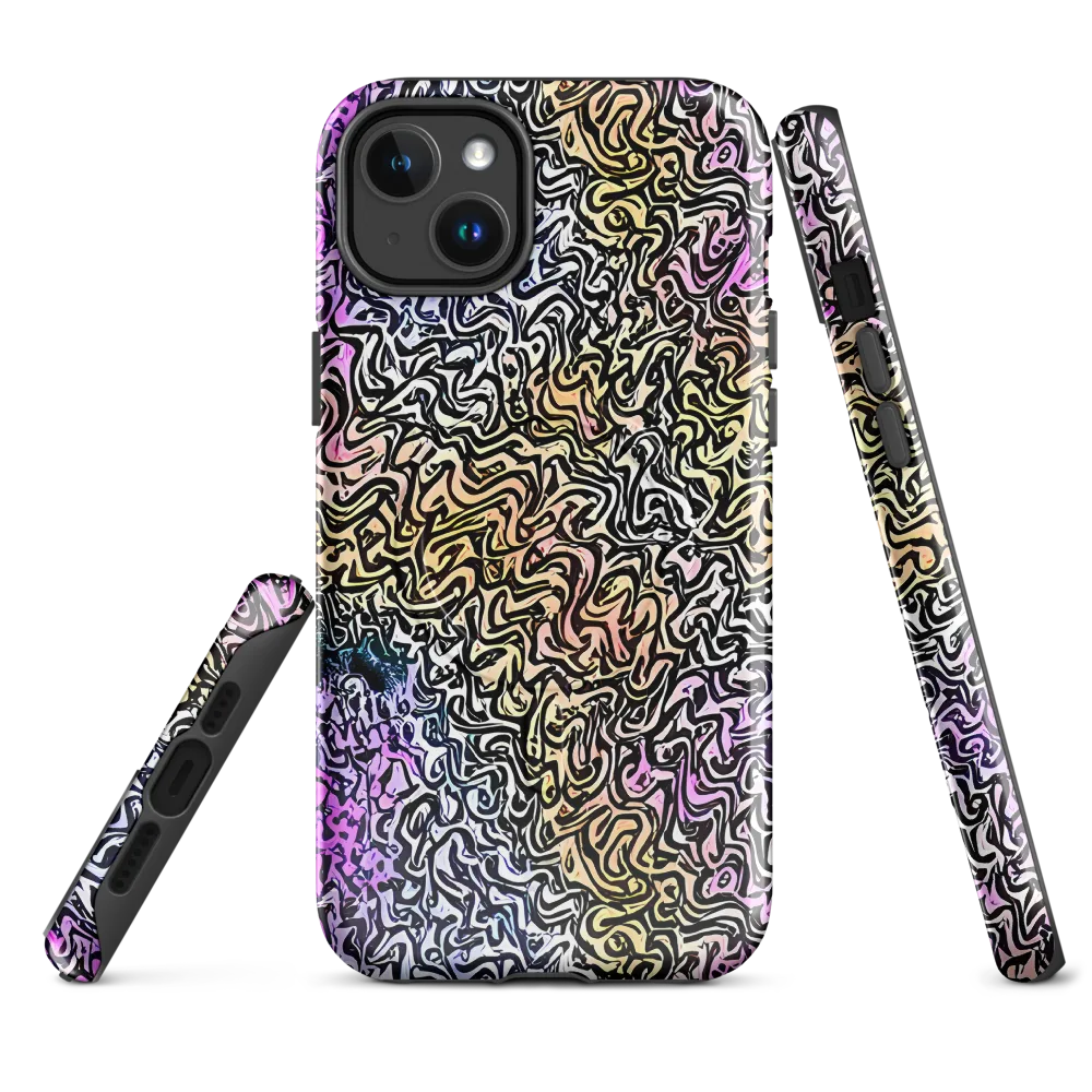 Neon Marbled Muse on MagSafe Tough Case for iPhone® — Front