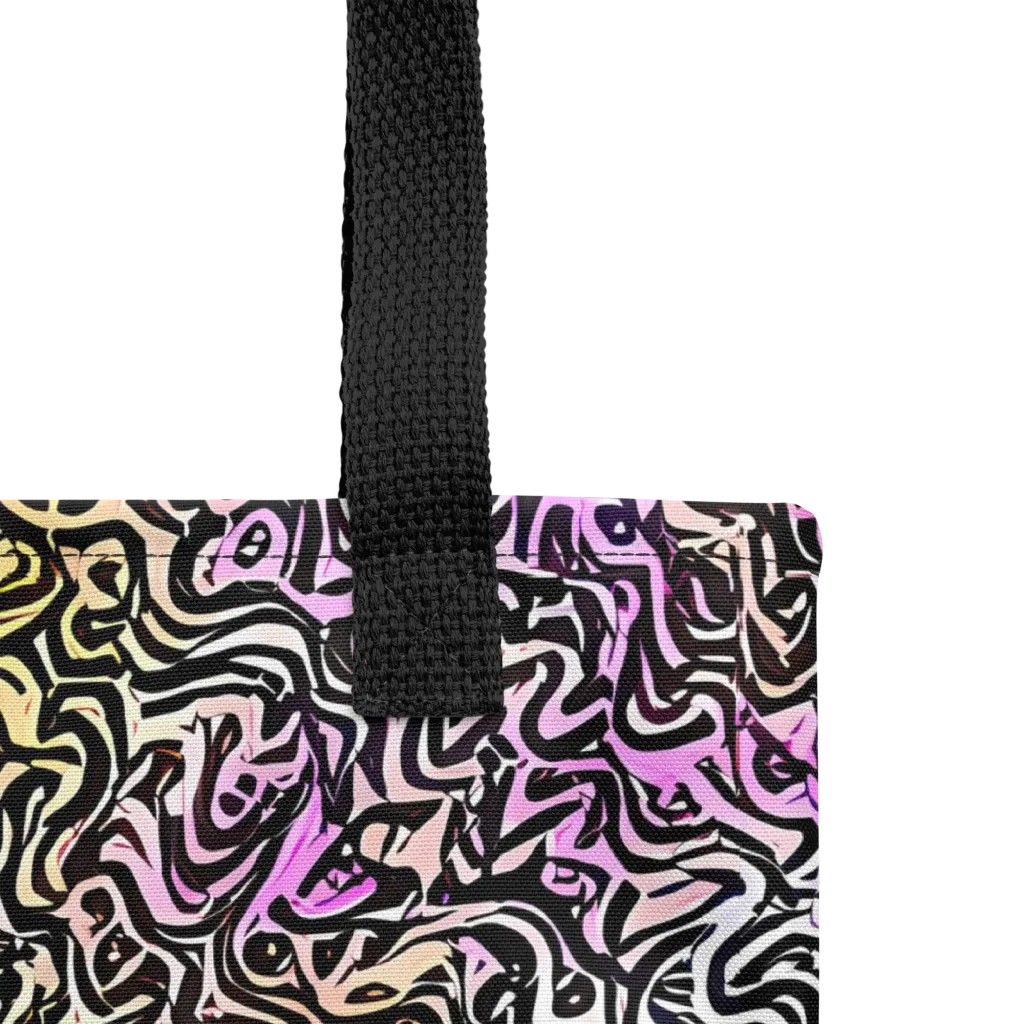 Neon Marbled Muse on Tote Bag — Product details