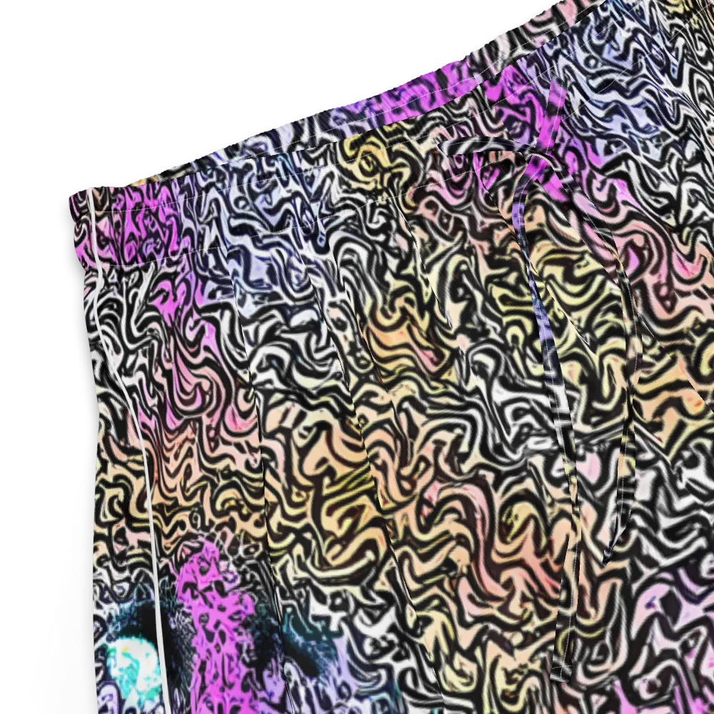 Neon Marbled Muse on Women's Pajama Shorts — Product details