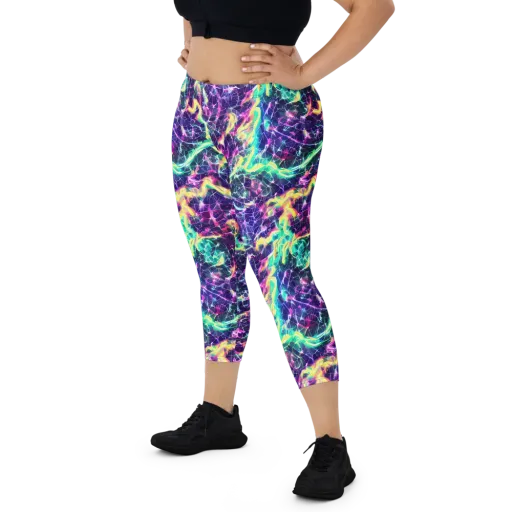 Hypercolor Rift on a Capri Leggings