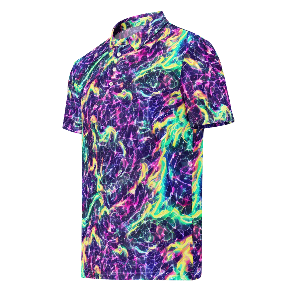 Hypercolor Rift on Men's Slim Fit Polo Shirt — Left Front