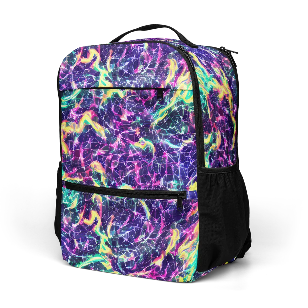 Hypercolor Rift on Utility Backpack — Left Front