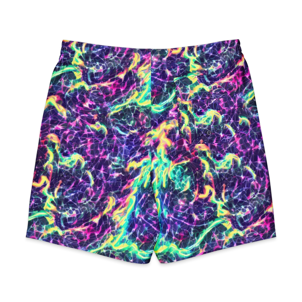 Hypercolor Rift on Men's Board Shorts — Back