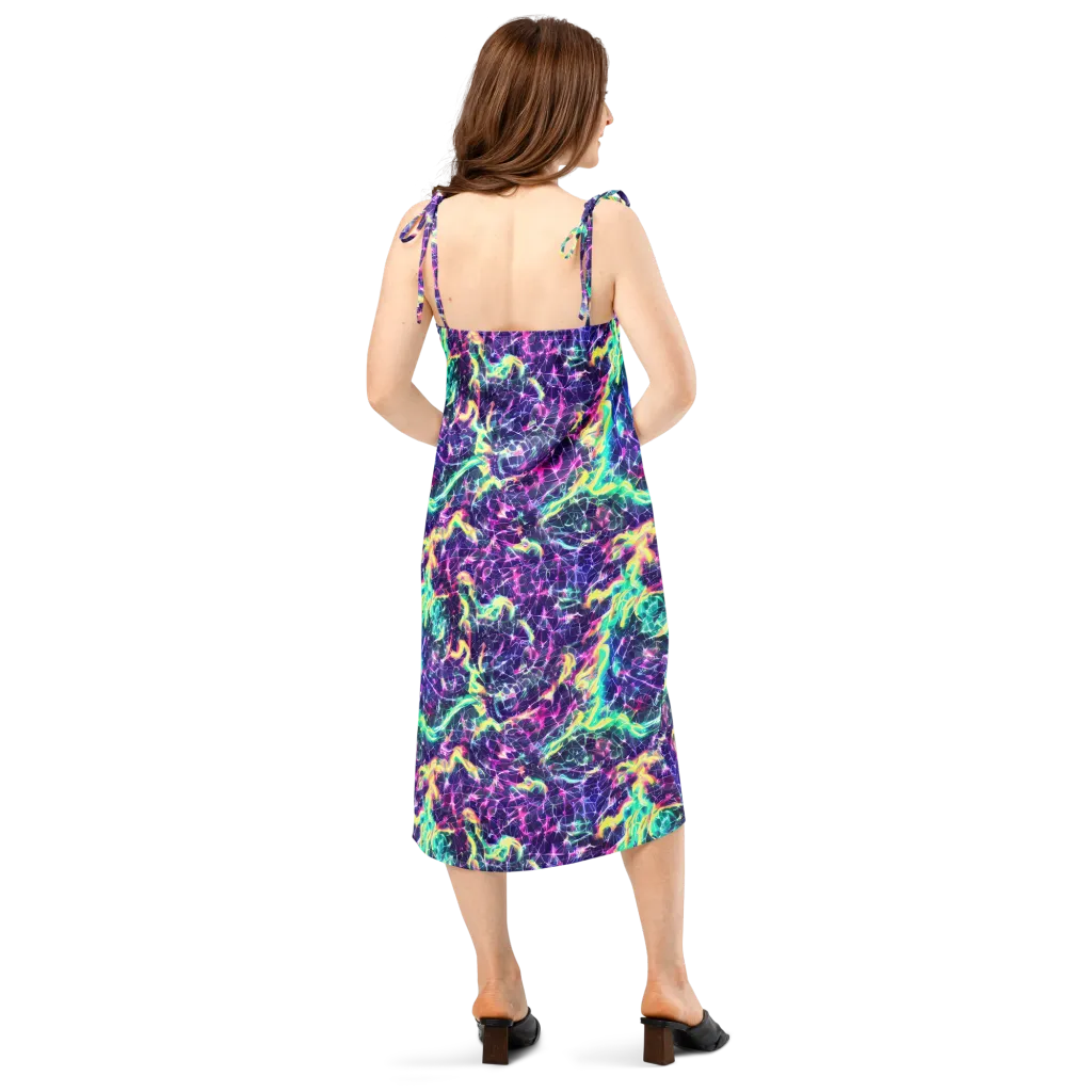 Hypercolor Rift on Slip Dress — Back