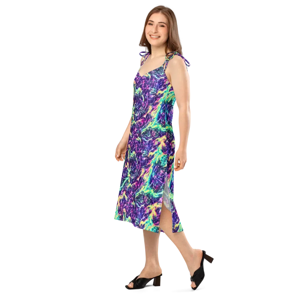 Hypercolor Rift on Slip Dress — Left Front