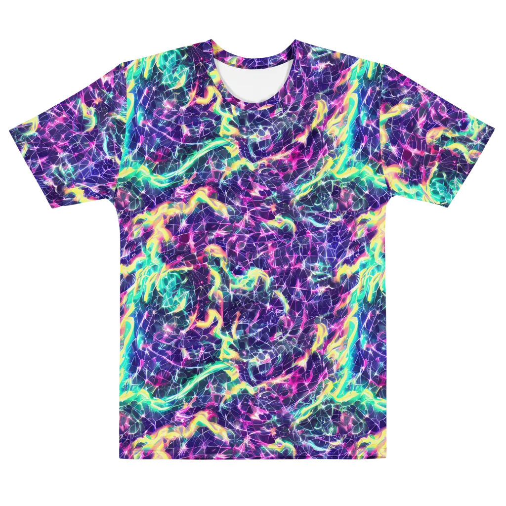Hypercolor Rift on Men's Cotton Crew Neck T-Shirt — Front