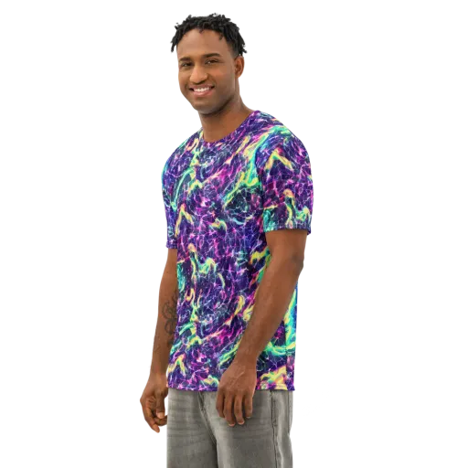 Hypercolor Rift on a Men's Cotton Crew Neck T-Shirt