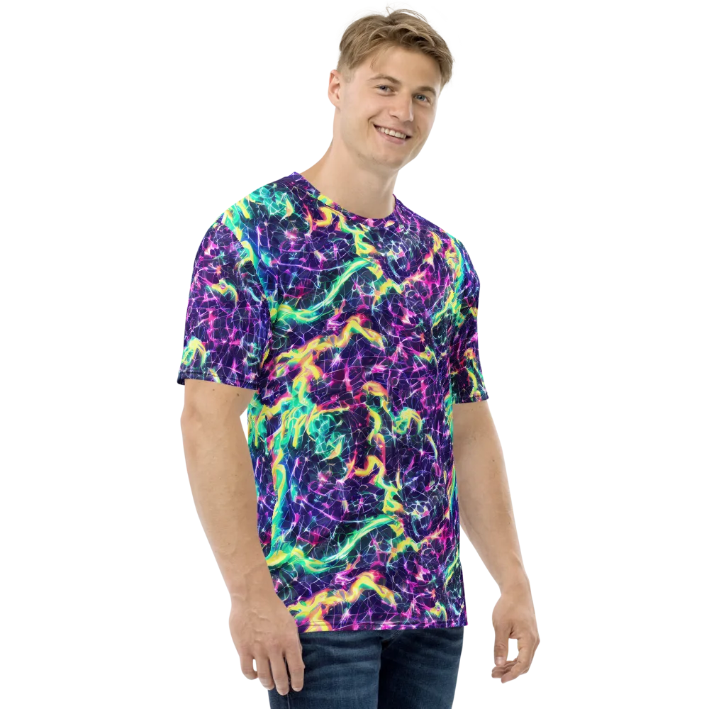 Hypercolor Rift on Men's Crew Neck T-Shirt — Right