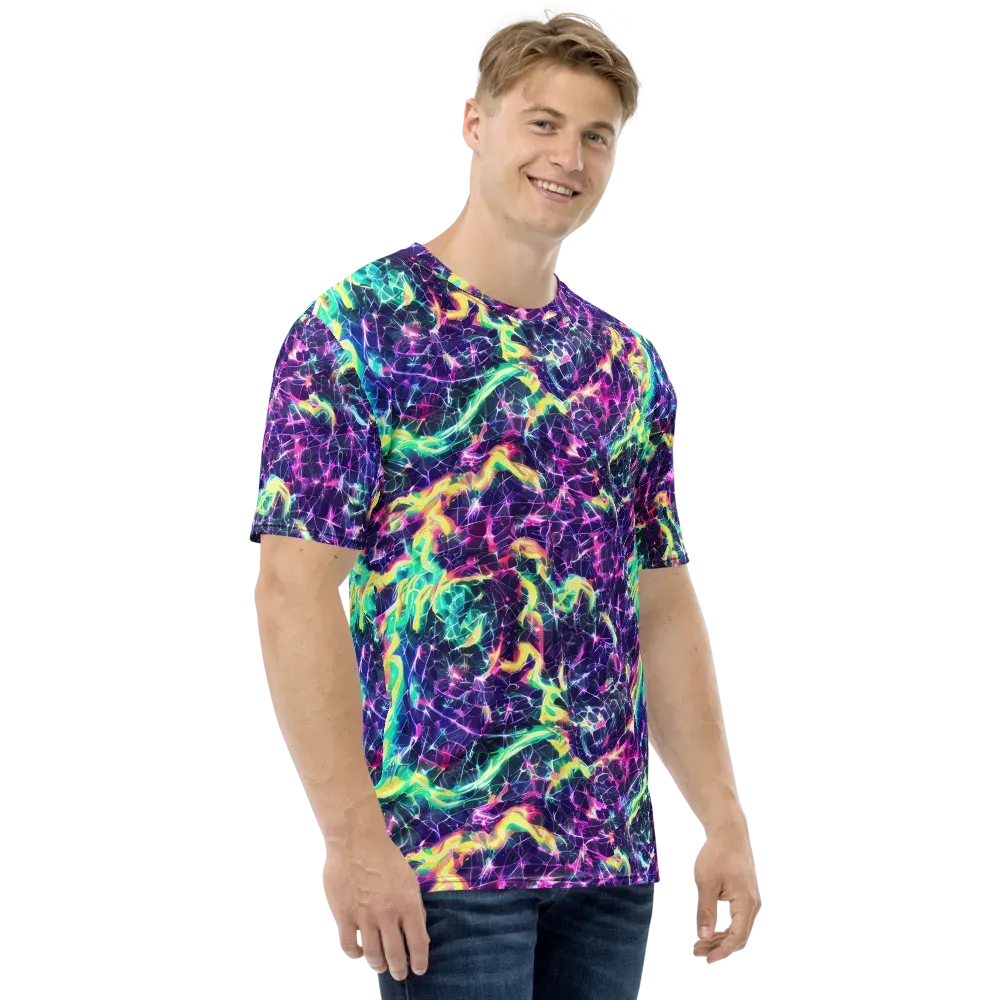 Hypercolor Rift on Men's Crew Neck T-Shirt — Right