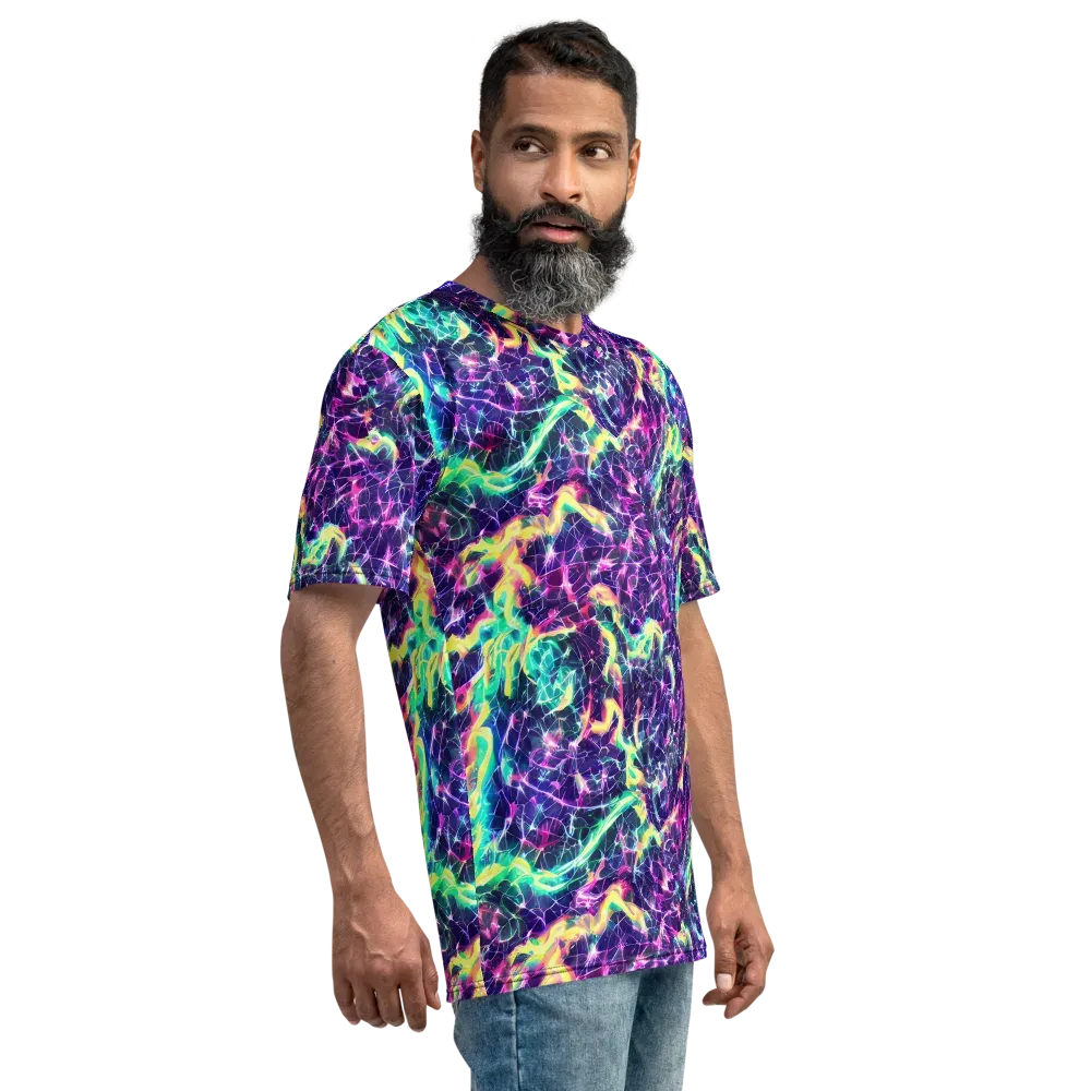 Hypercolor Rift on Men's Crew Neck T-Shirt — Right