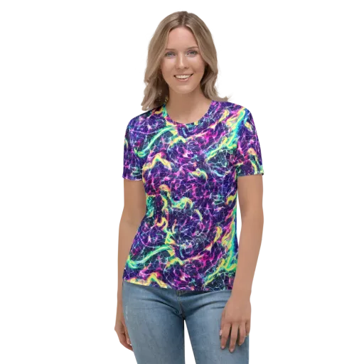 Hypercolor Rift on a Women's Crew Neck T-Shirt