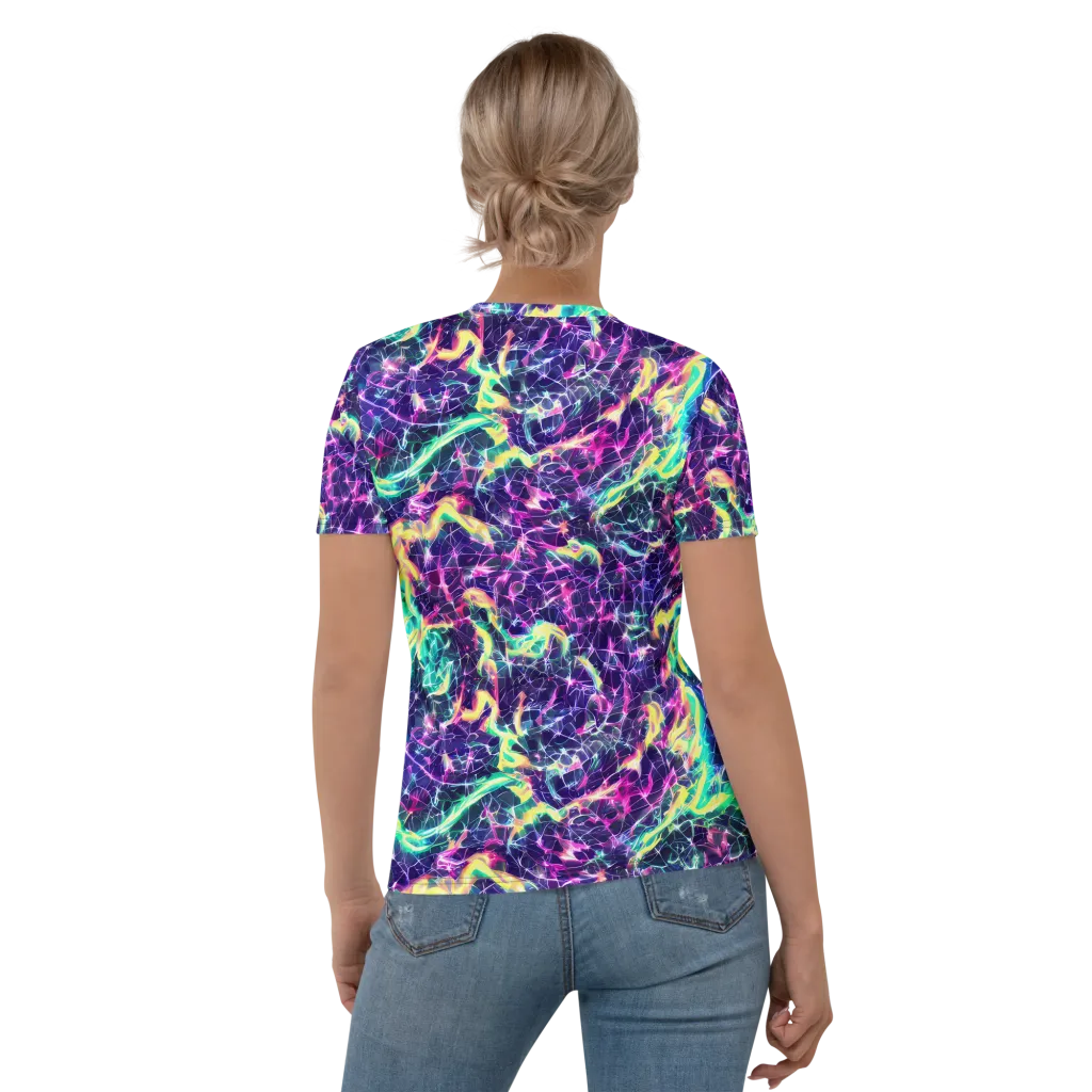 Hypercolor Rift on Women's Crew Neck T-Shirt — Back