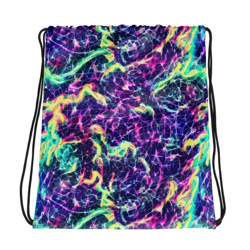 Hypercolor Rift on a Drawstring Bag