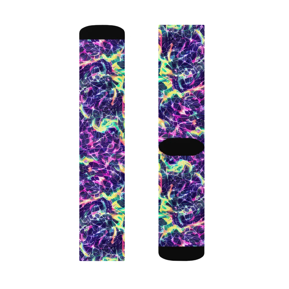 Hypercolor Rift on Socks — Right Sock